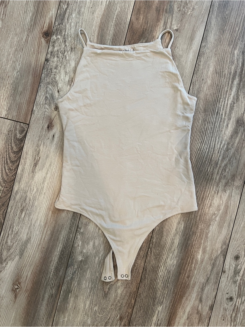 Women's Cream High-Neck Bodysuit - Abercrombie